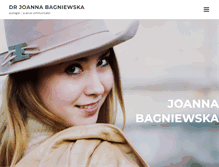 Tablet Screenshot of joannabagniewska.com